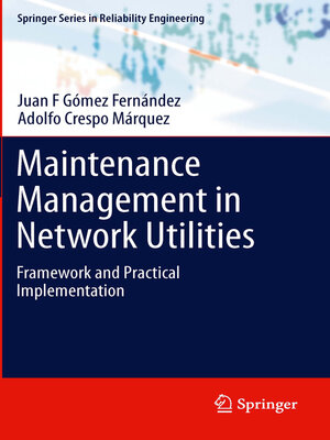 cover image of Maintenance Management in Network Utilities